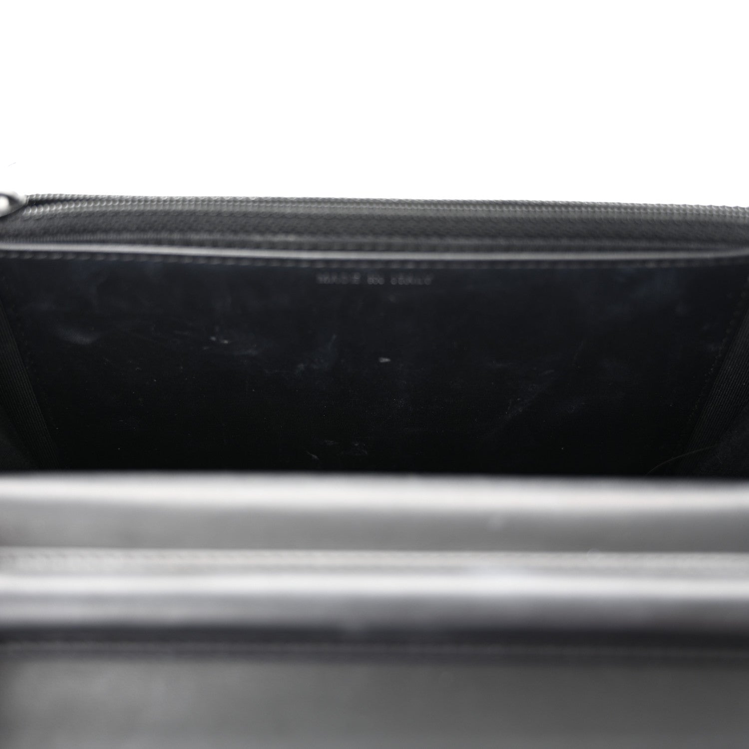 Chanel Glazed Aged Calfskin Reissue Wallet On Chain WOC Black 12 of 13