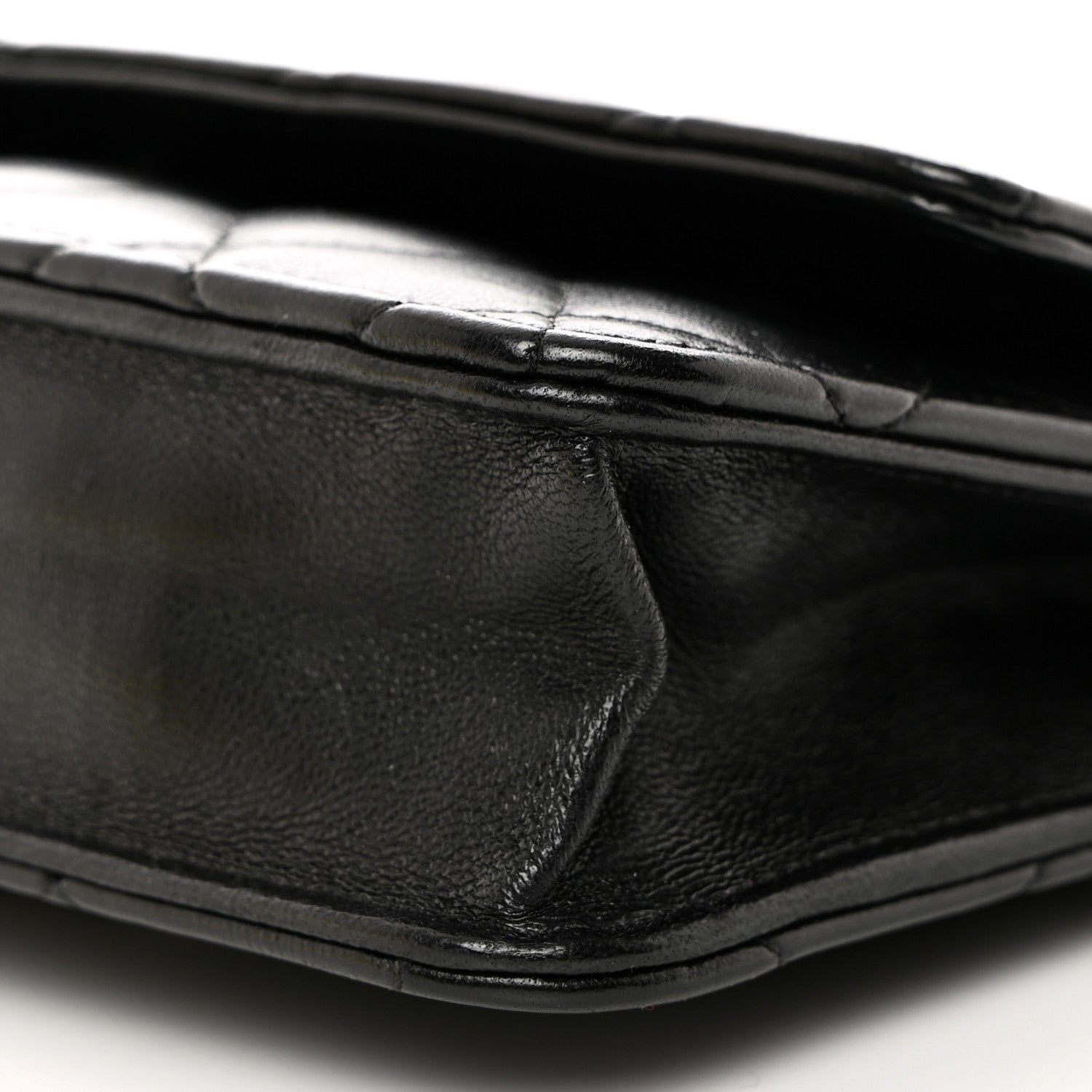 Chanel Lambskin Quilted Wallet On Chain WOC Black 11 of 13