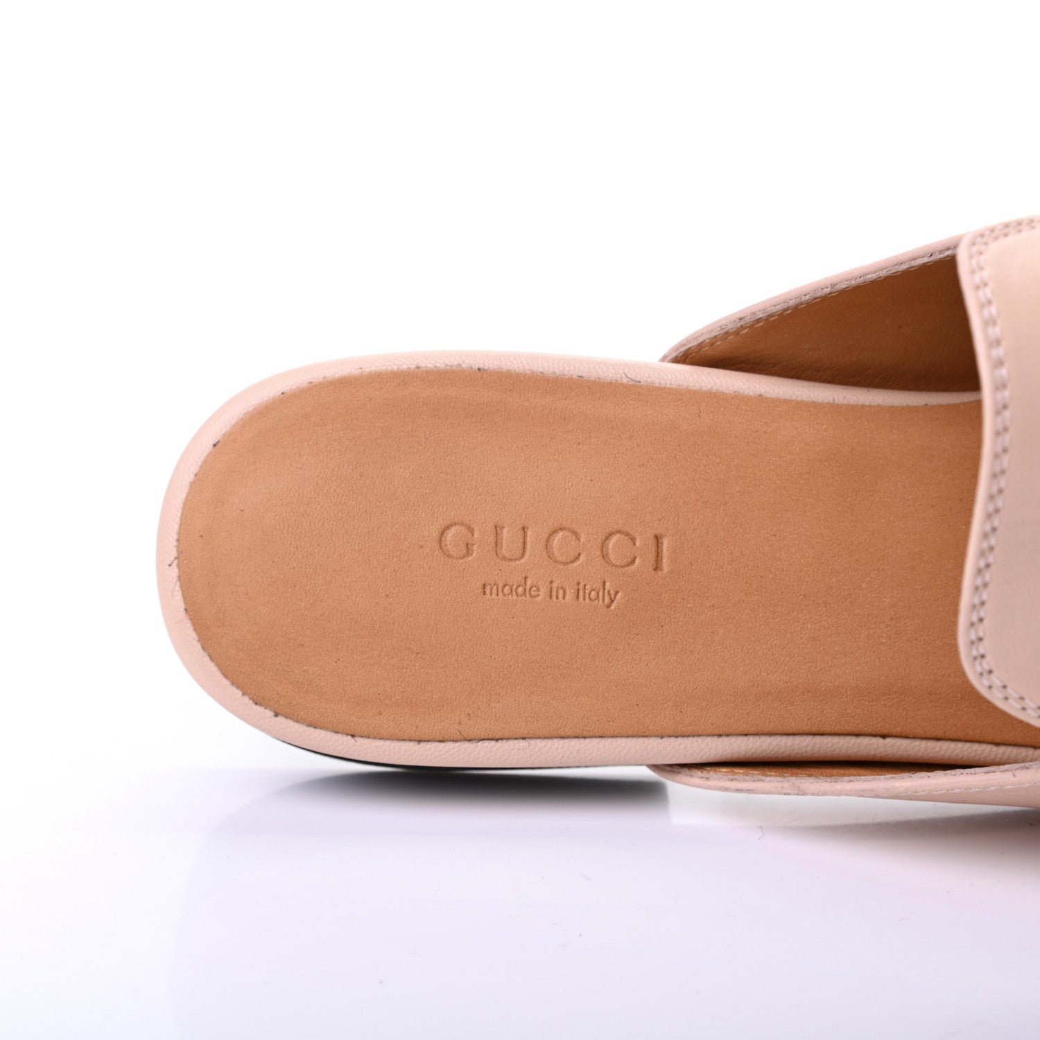 Gucci Malaga Kid Womens Princetown Slippers 37 Skin Rose 7 of 9