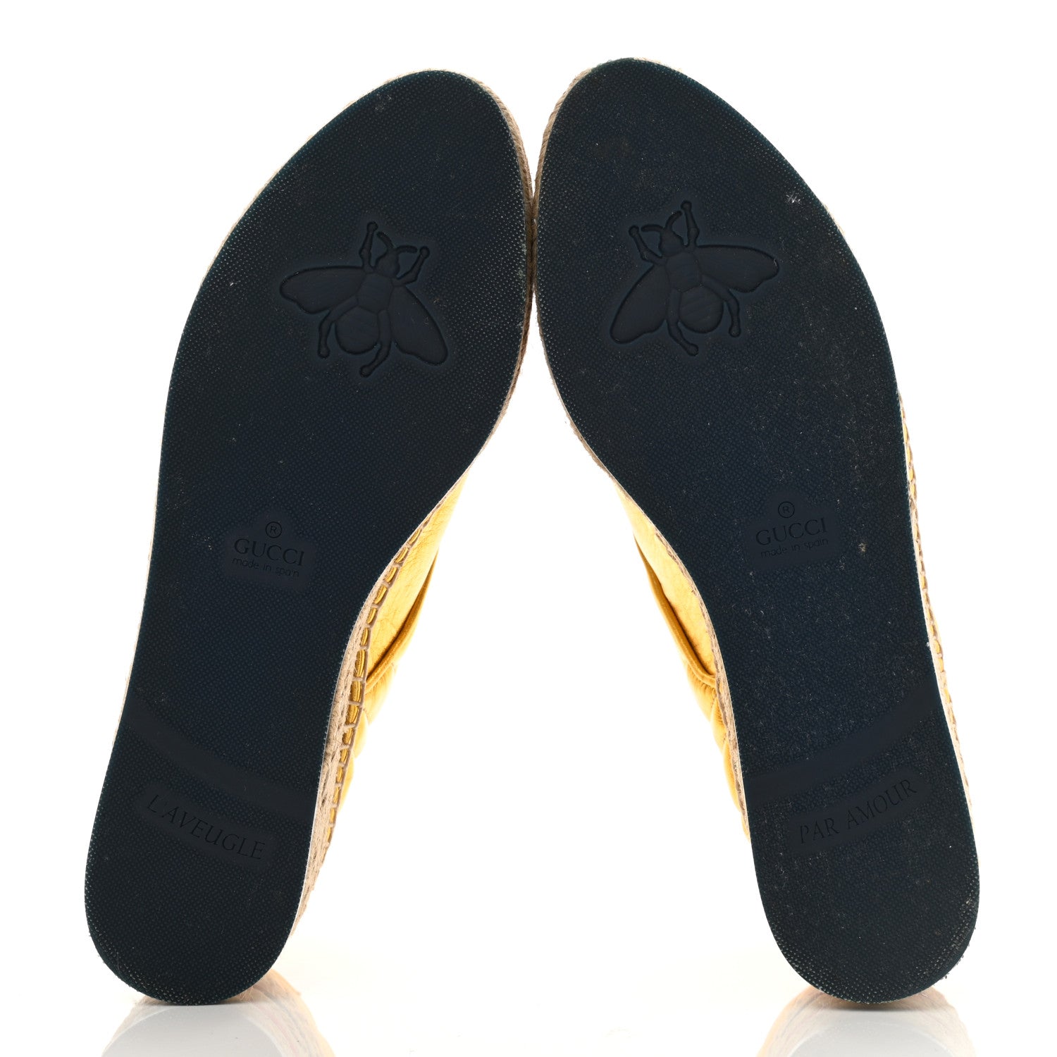 Gucci Metallic Nappa Matelasse GG Pilar Flatform Lace-Up Espadrilles 39 Oro Vecchio 5 of 11
