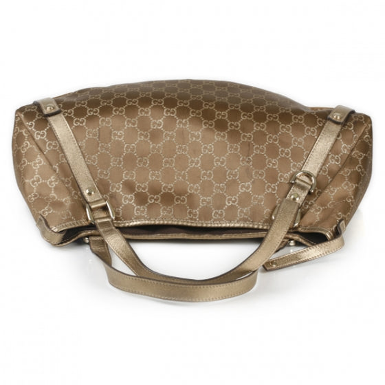 Gucci Satin Monogram Medium Abbey Shoulder Bag Bronze 4 of 26