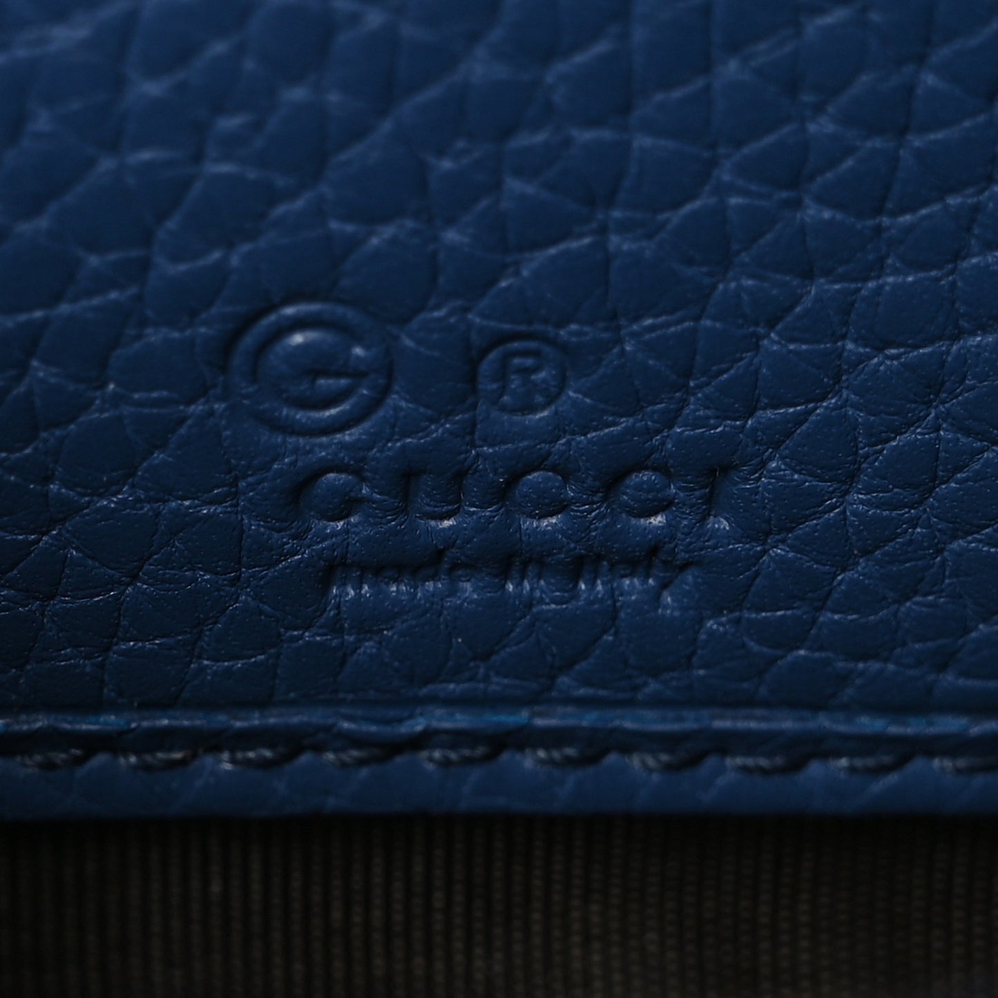 Pebbled Calfskin Small Soho Zip Around Wallet Blue
