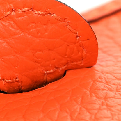 Hermes Taurillon Clemence Evelyne TPM Orange 7 of 10