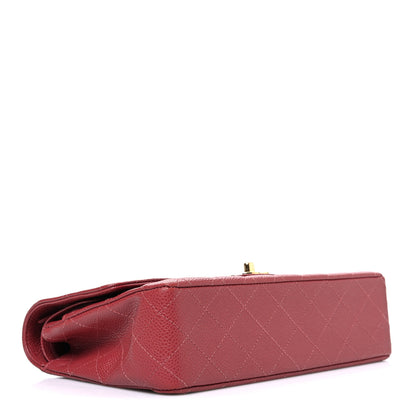 Chanel Caviar Quilted Medium Double Flap Dark Pink 4 of 10