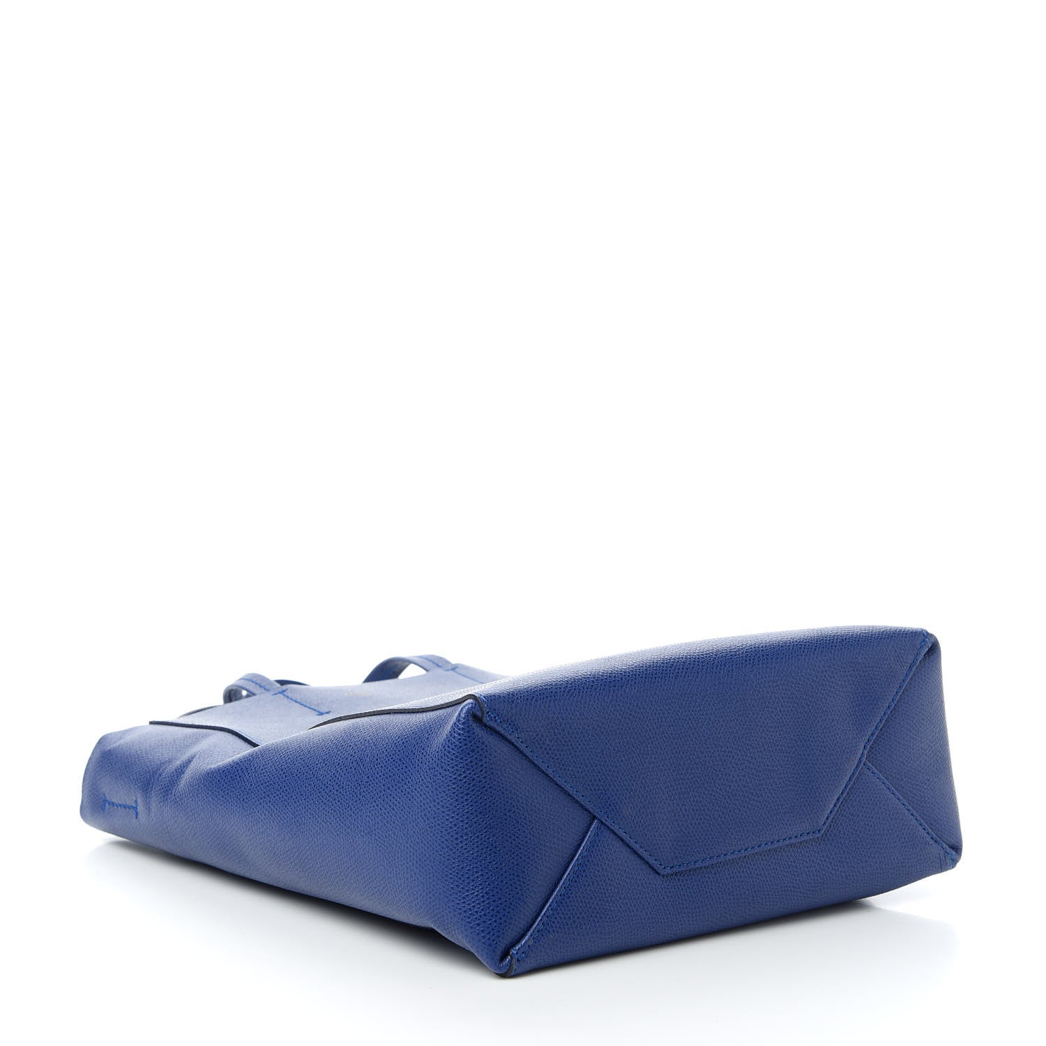 Celine Grained Calfskin Small Vertical Cabas Indigo 4 of 10