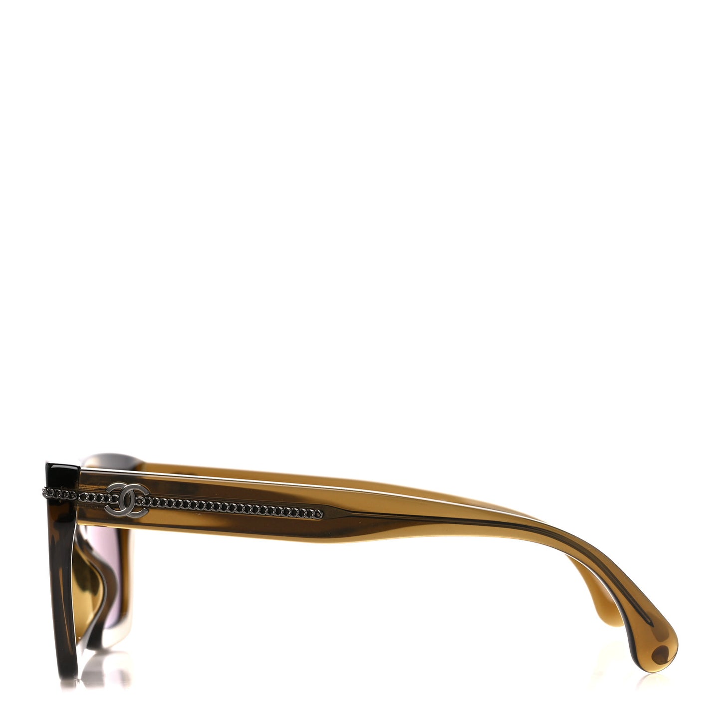 Acetate Square Sunglasses 5509-A Khaki