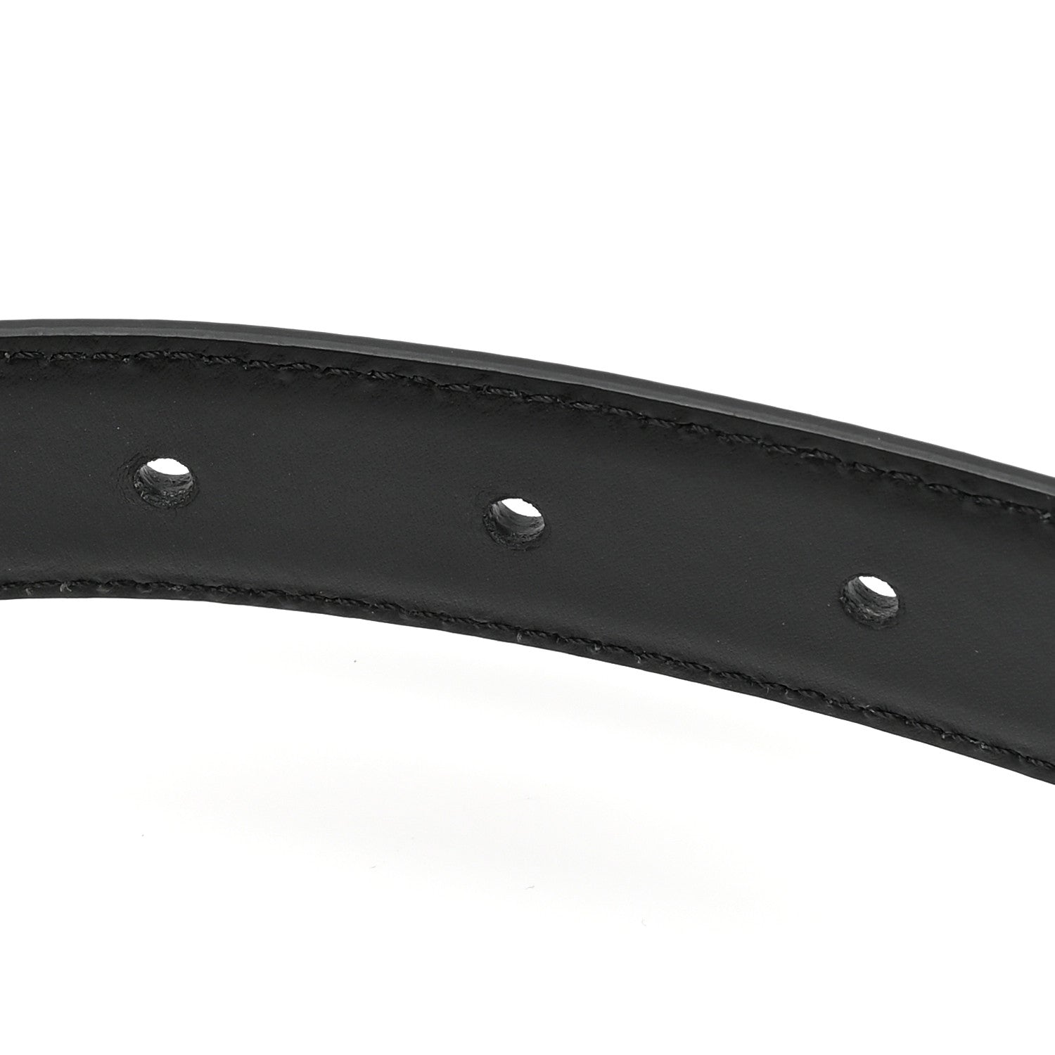 Celine Box Calfskin Medium 25mm Triomphe Belt 75 30 Black 5 of 6