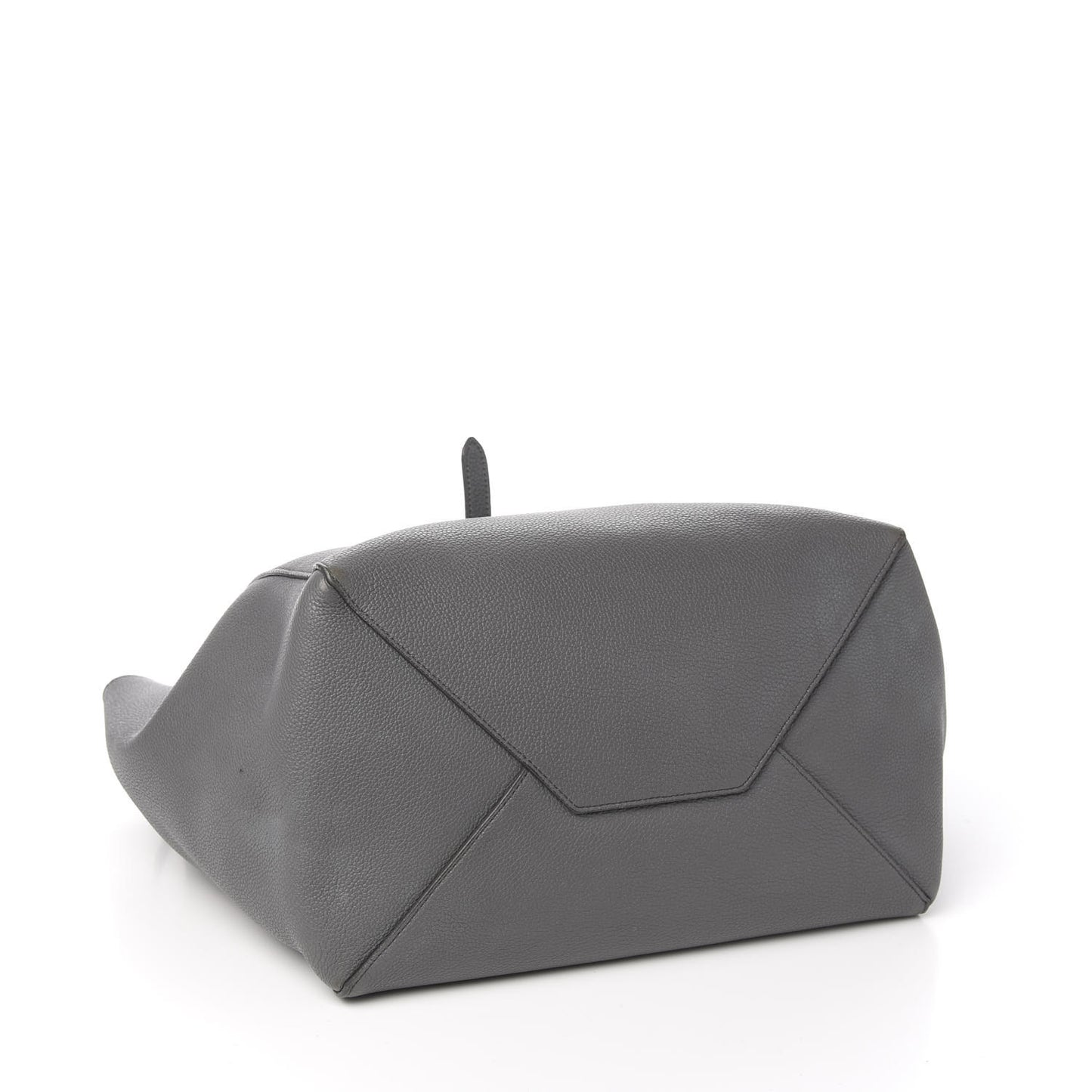 Soft Grained Calfskin Small Belt Cabas Phantom Medium Grey