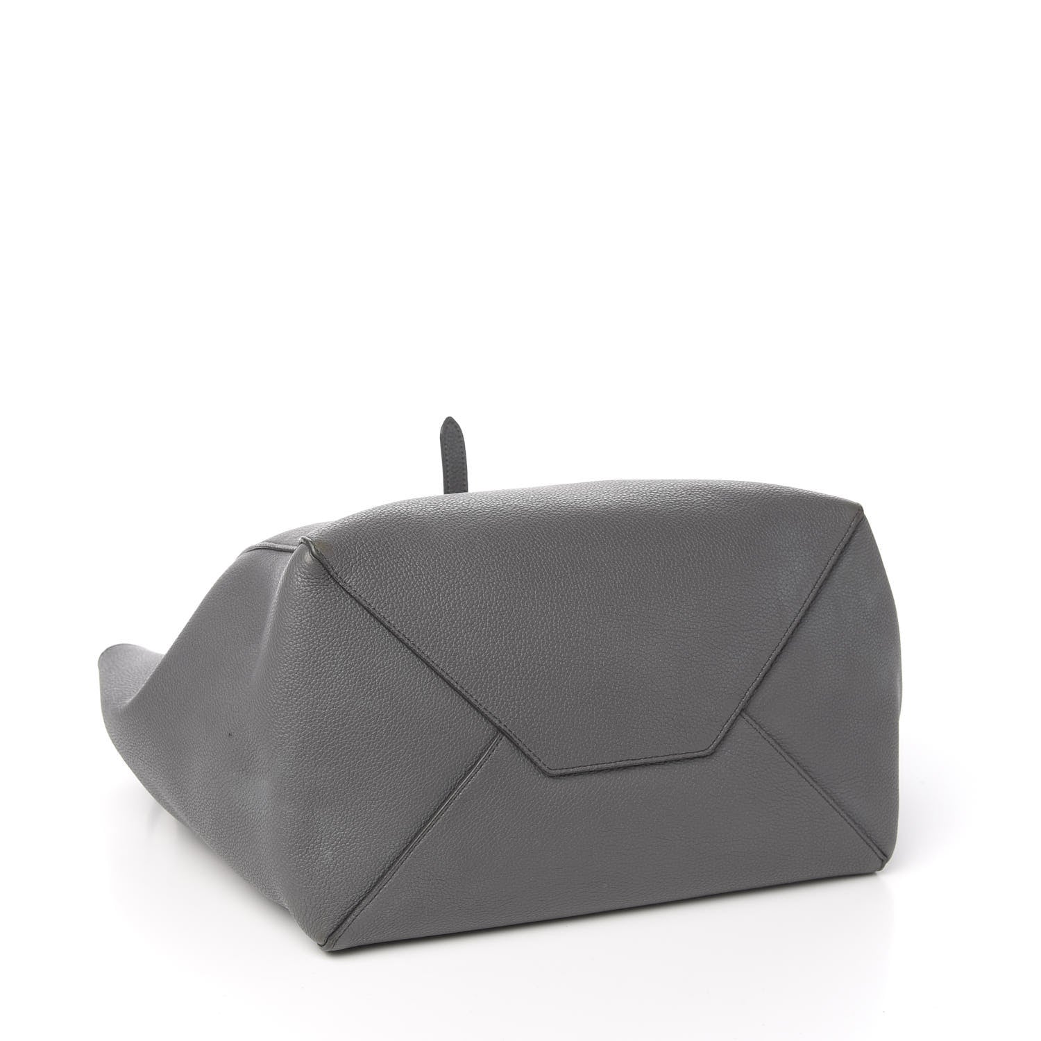 Celine Soft Grained Calfskin Small Belt Cabas Phantom Medium Grey 3 of 11