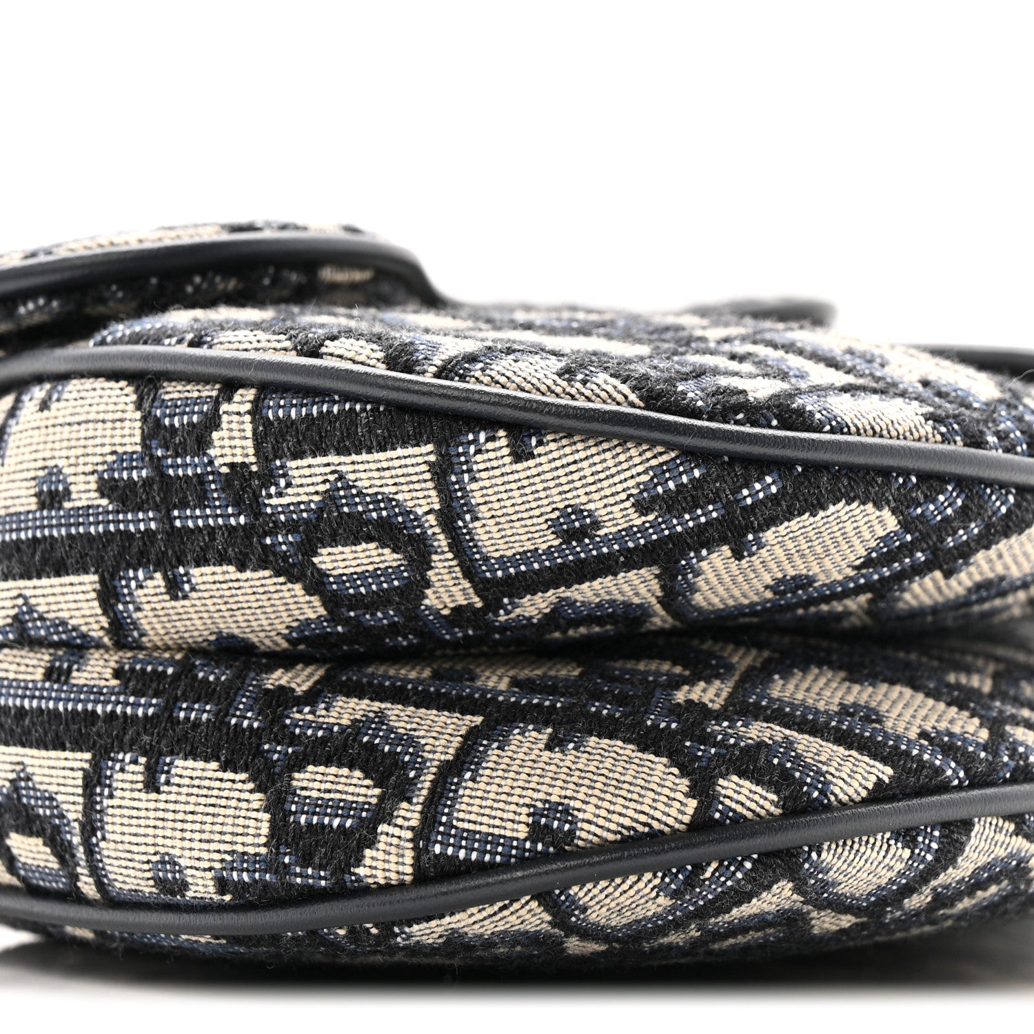 Christian Dior Oblique Mini Saddle Bag Blue 9 of 12