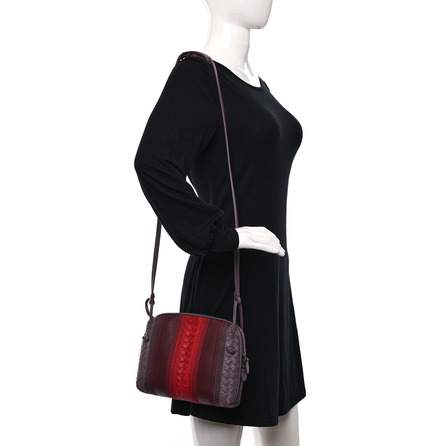 Nappa Intrecciato Embroidered Nodini Crossbody Messenger Multicolor