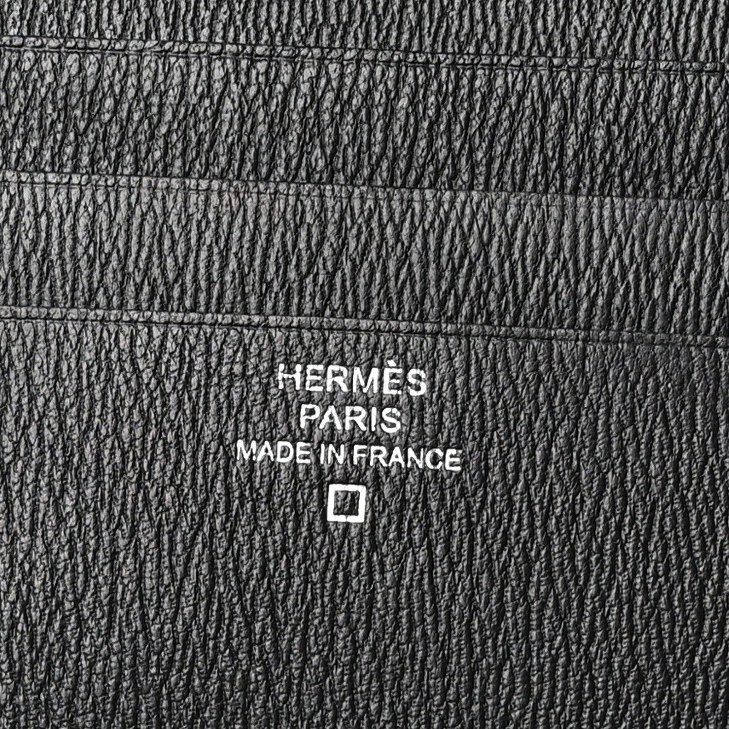 Hermes Matte Alligator MC2 Copernic Compact Wallet Black 6 of 6