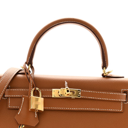 Hermes Epsom Kelly Sellier 25 Gold 8 of 11