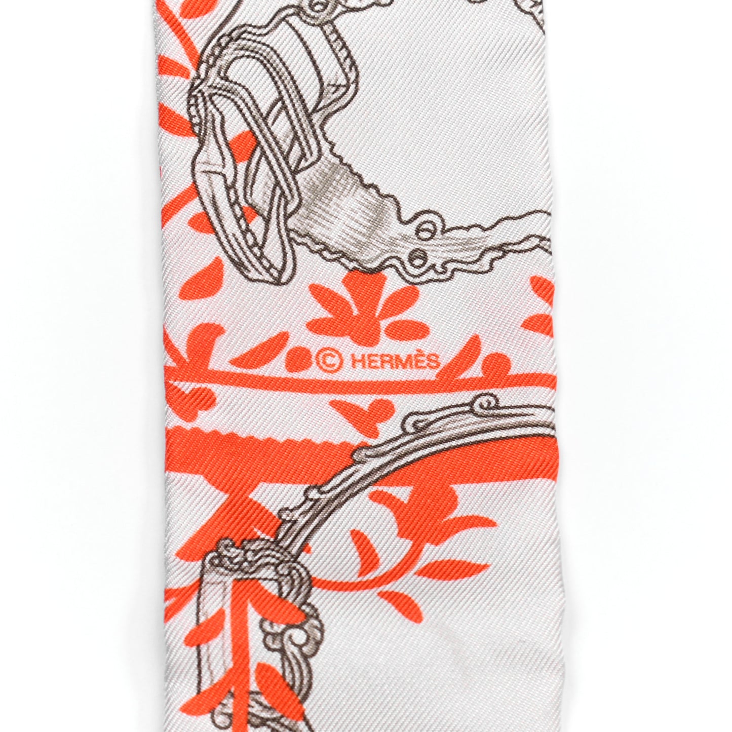 Silk Etriers Remix Twilly Verveine Orange Kaki