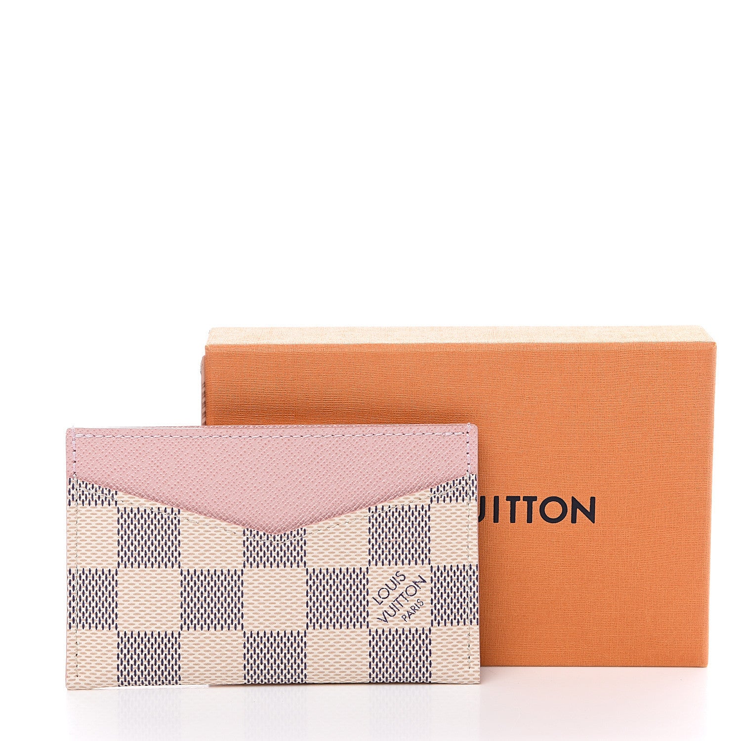 Louis Vuitton Damier Azur Daily Card Holder Rose Ballerine 6 of 6