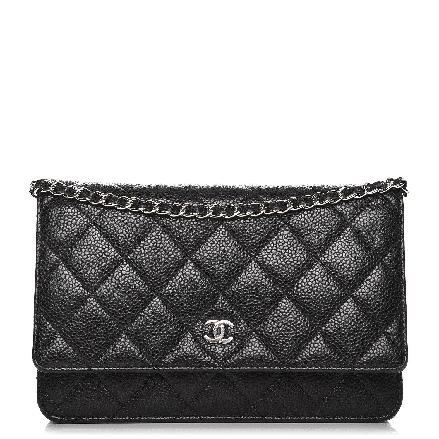 Chanel Caviar Quilted Wallet On Chain WOC Black 1 of 10
