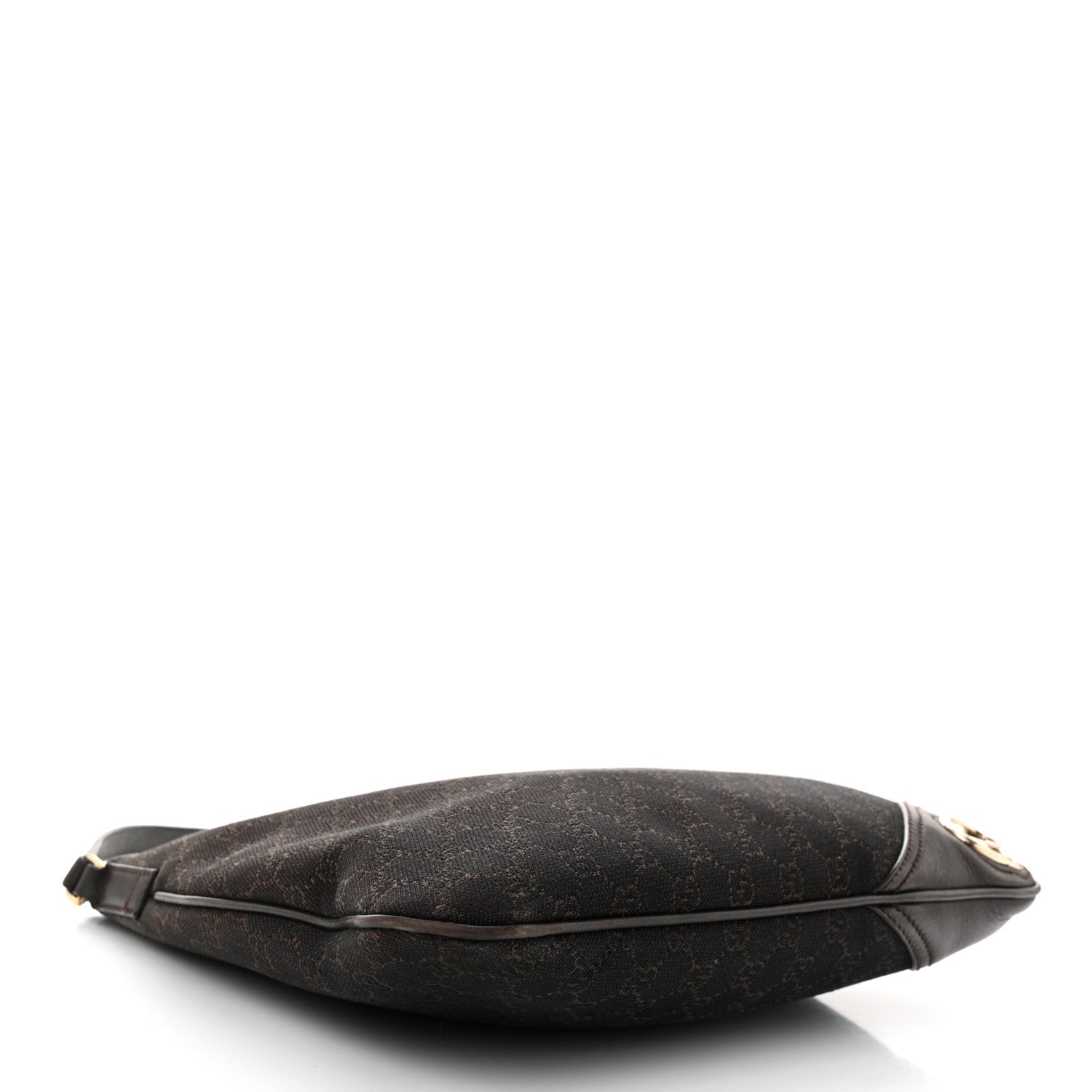 Gucci Monogram Medium New Britt Hobo Dark Brown 4 of 13