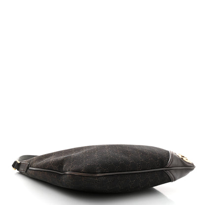 Gucci Monogram Medium New Britt Hobo Dark Brown 4 of 13