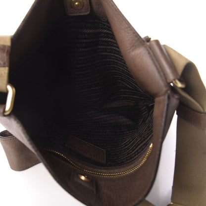 Prada Jacquard Logo Crossbody Corda Bruciato 5 of 10