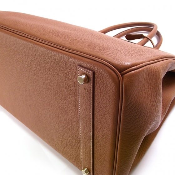 Hermes Taurillon Clemence BIRKIN 40 Gold 5 of 14