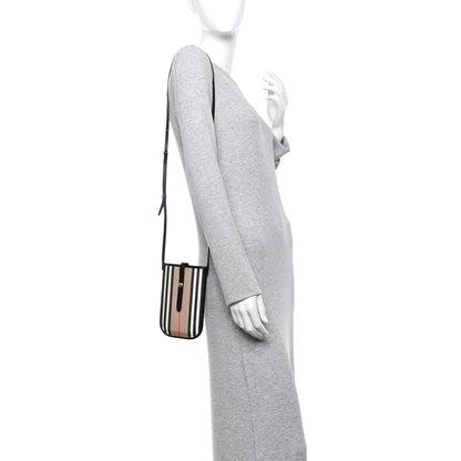 Burberry E-Canvas Calfskin Icon Stripe Anne Phone Case With Strap Archive Beige 2 of 7