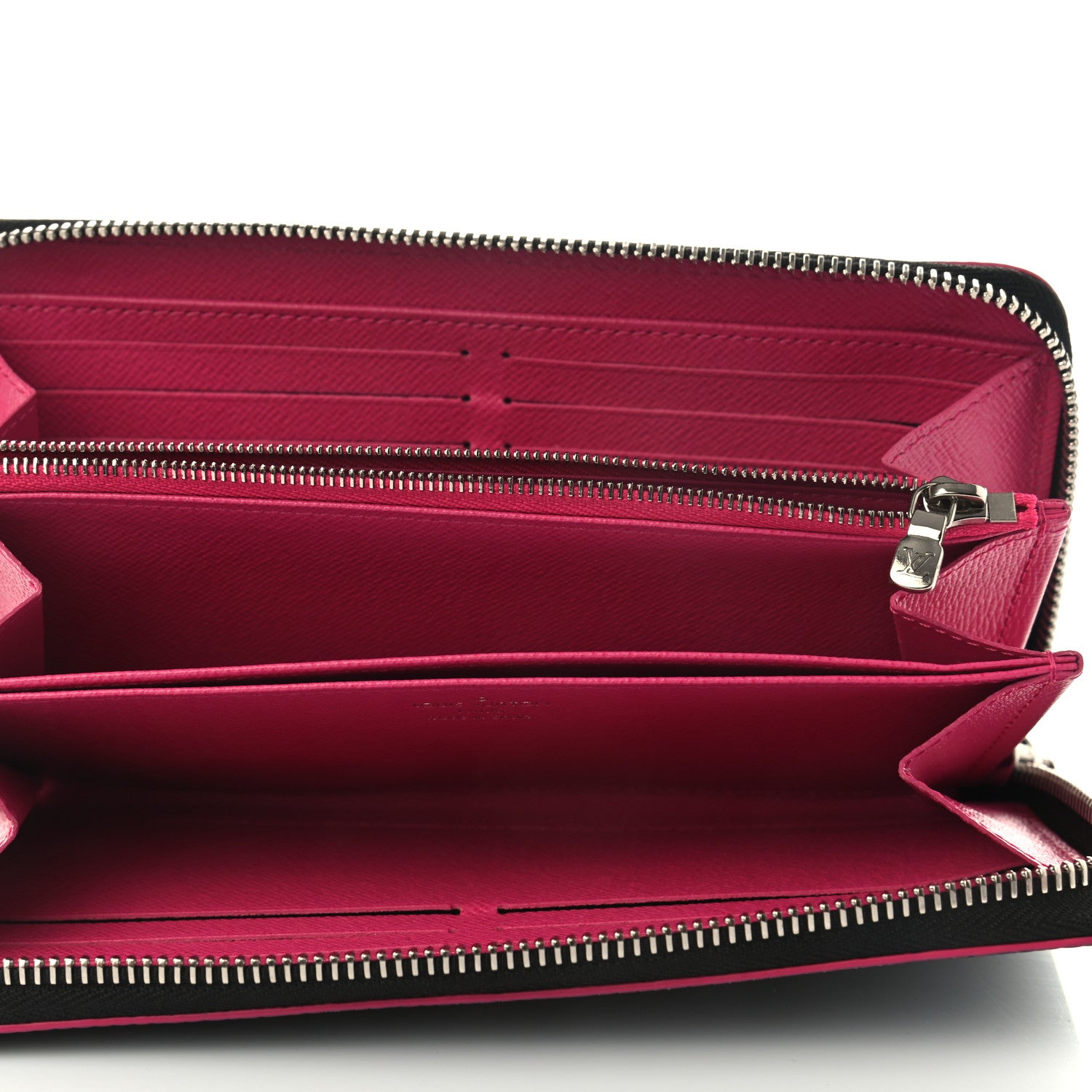 Louis Vuitton Epi Zippy Wallet Black Hot Pink 5 of 6