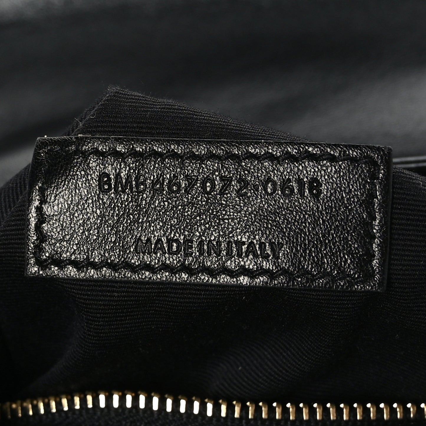 Calfskin Y Quilted Monogram Toy Loulou Crossbody Bag Black