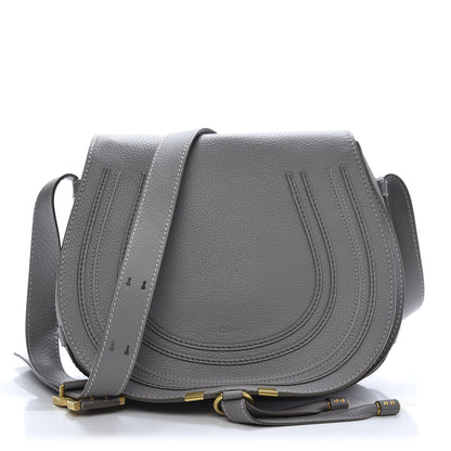Chloe Calfskin Medium Marcie Round Crossbody Bag Cashmere Grey 1 of 11