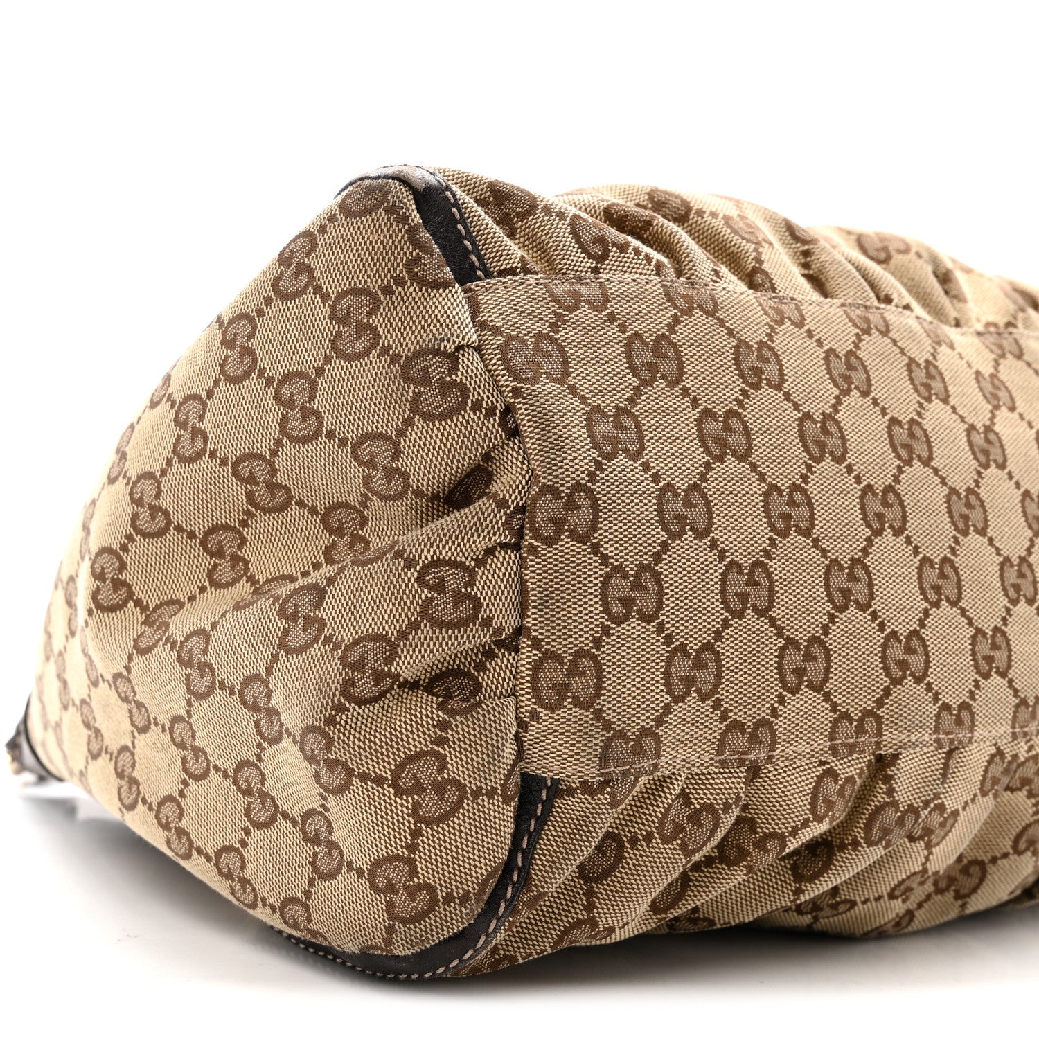Gucci Monogram Large D Gold Hobo Dark Brown 9 of 17