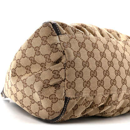 Gucci Monogram Large D Gold Hobo Dark Brown 9 of 17