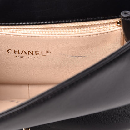 Chanel Lambskin Small Carry Chic Flap Black 12 of 13