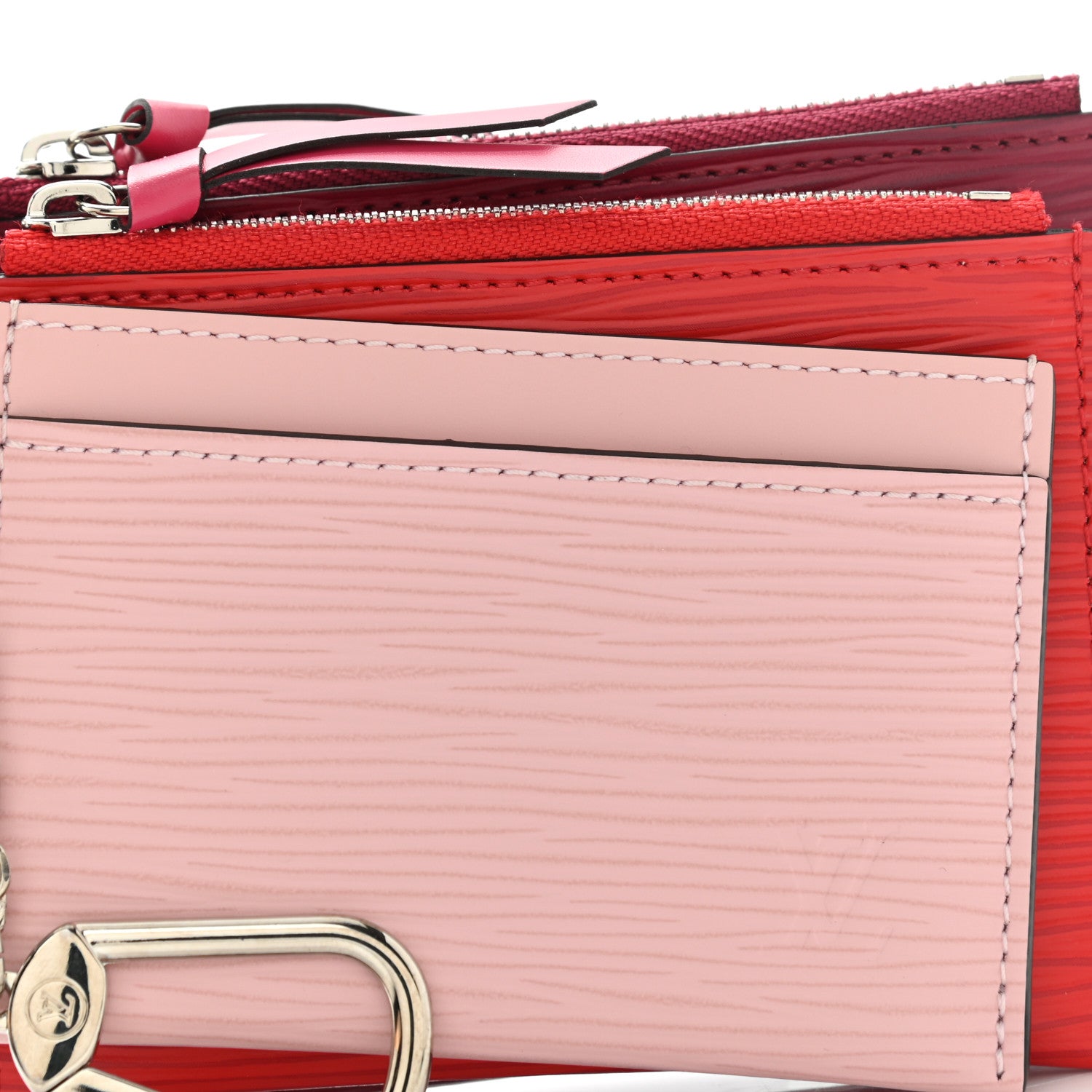 Louis Vuitton Epi Trio Card Case Wallet Rose Ballerine Rouge Fuchsia 4 of 10