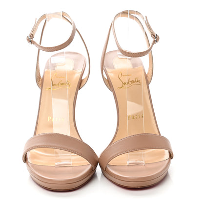 Christian Louboutin Nappa Loubi Queen 120 Pumps 39 Nude 2 of 8