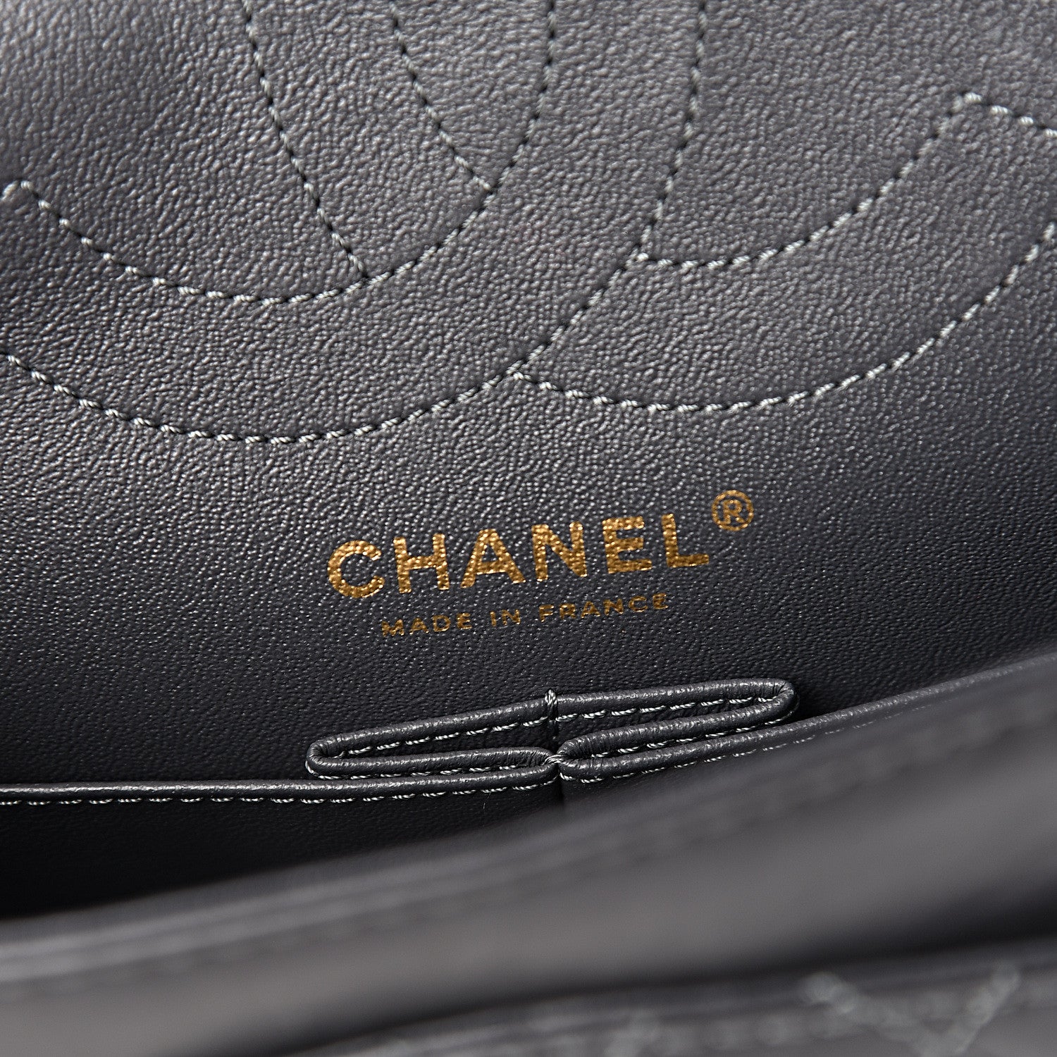 Chanel Aged Calfskin 2.55 Reissue 225 Flap Dark Grey 8 of 11