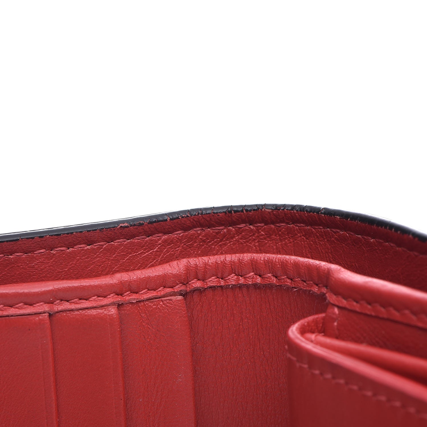 Christian Louboutin Calfskin Spiked Bi-Fold Wallet Black 15 of 17