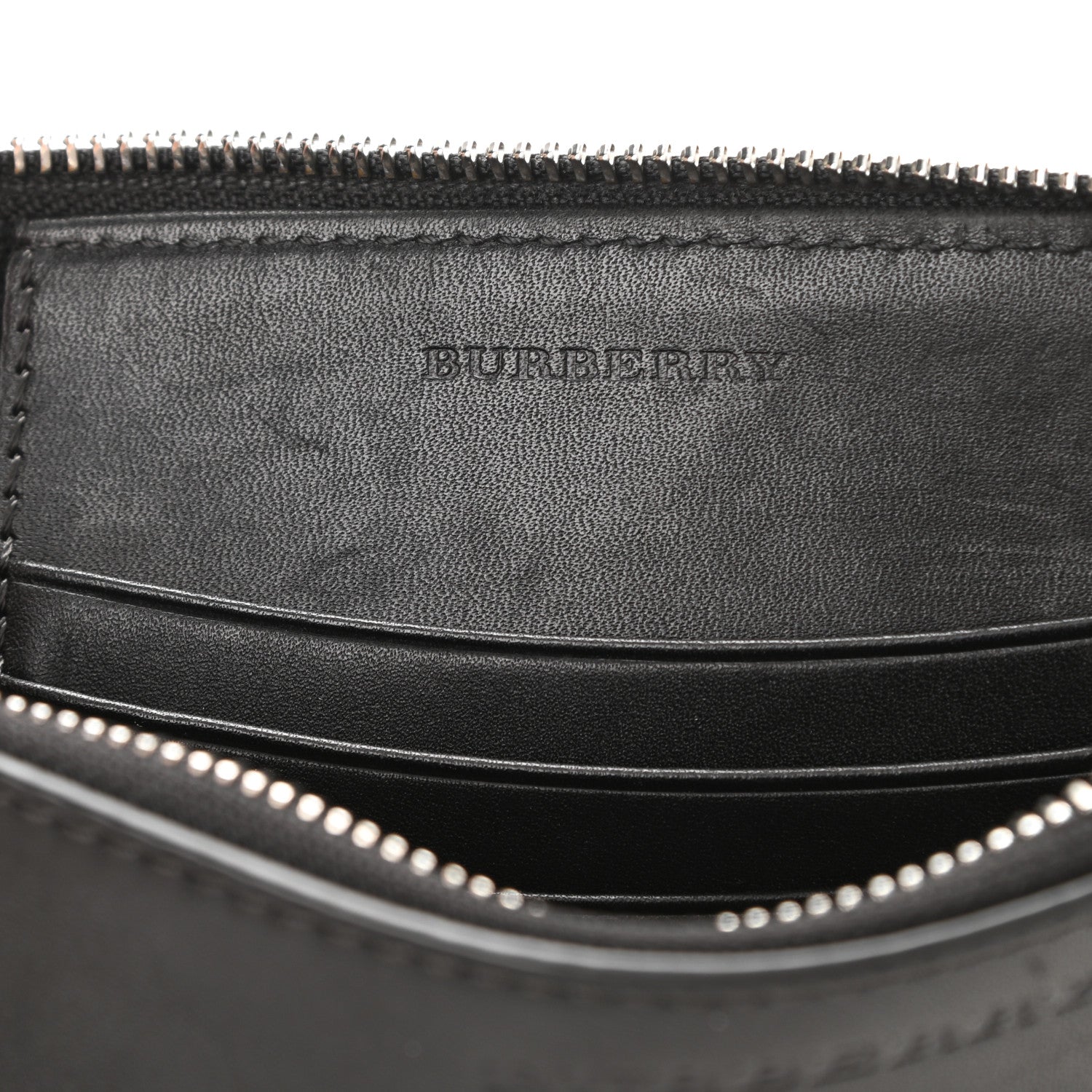 Burberry Mega Check Peyton Crossbody Clutch Bag Black 6 of 7
