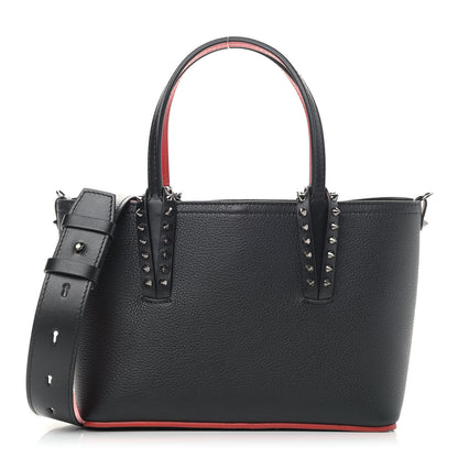 Christian Louboutin Calfskin Spikes Mini East West Cabata Tote Black 1 of 9