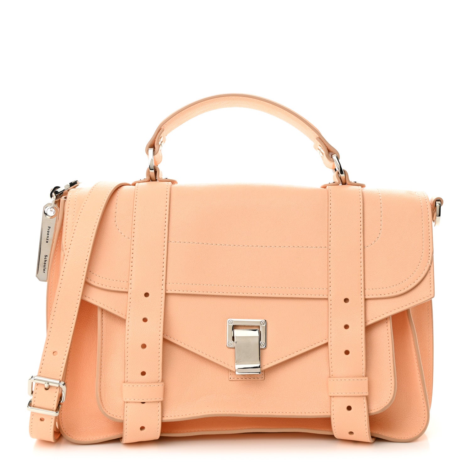 Proenza Schouler Lambskin Medium PS1 Satchel Peach 1 of 11