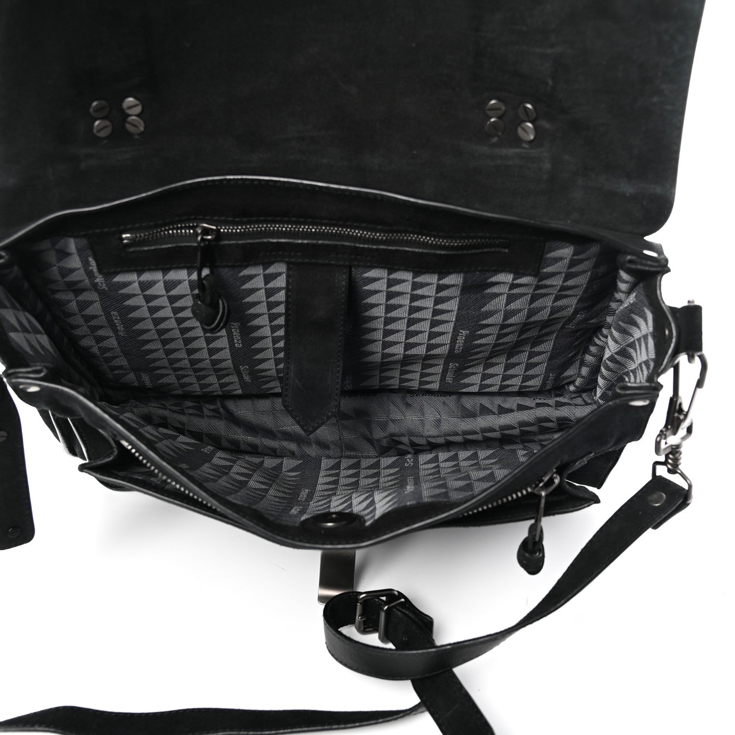 Proenza Schouler Suede Medium PS1 Satchel Black 5 of 9