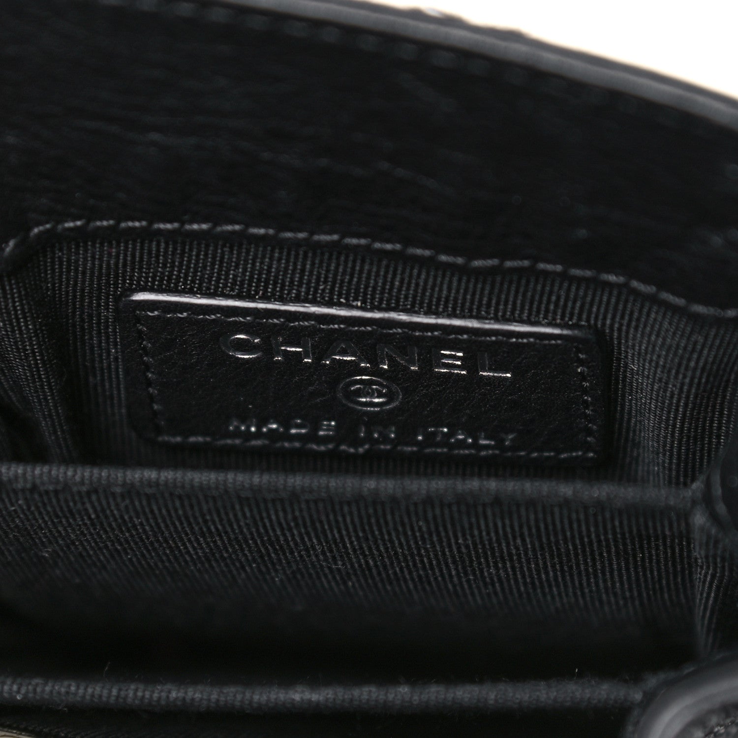 Chanel Calfskin CC Phone Holder Crossbody Black 6 of 11