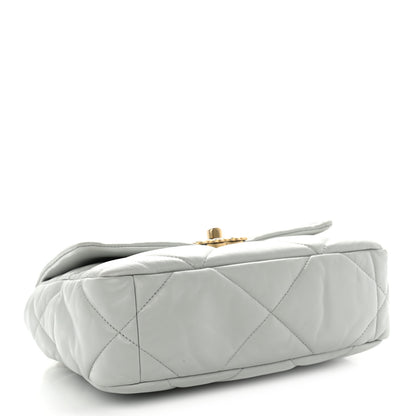 Chanel Lambskin Quilted Medium Chanel 19 Flap Grey 3 of 10