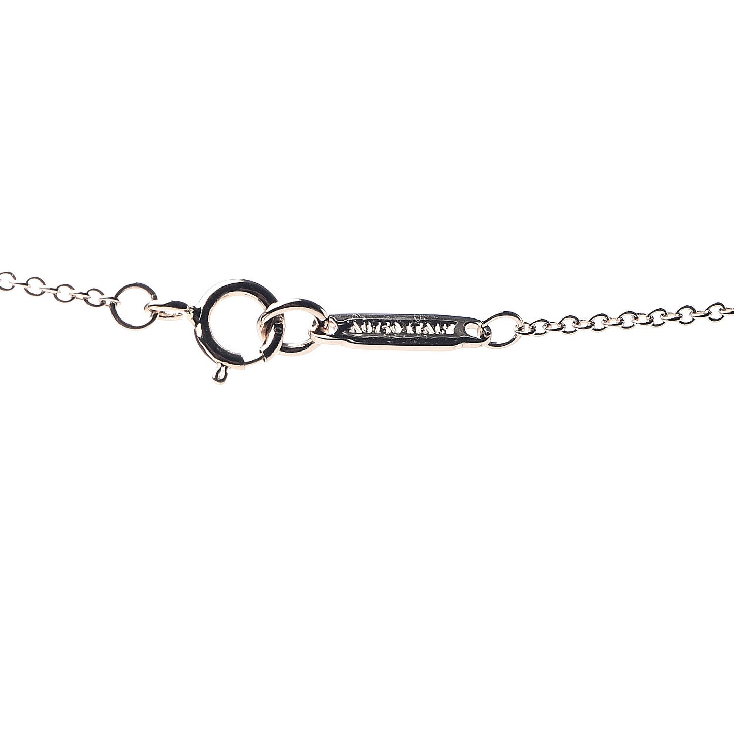 18K Rose Gold Twist Bow Pendant Necklace
