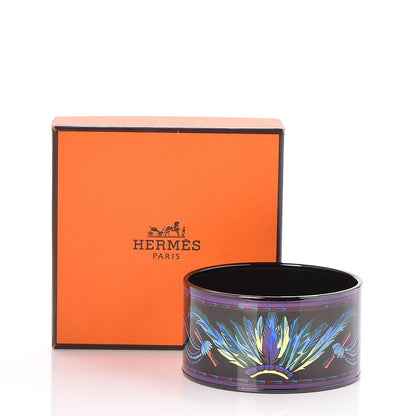 Hermes Enamel Printed Brazil Extra Wide Bracelet 65 7 of 7