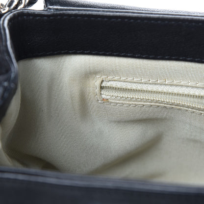 Chanel Washed Lambskin Quilted Medium Chain Around Messenger Black 11 of 15