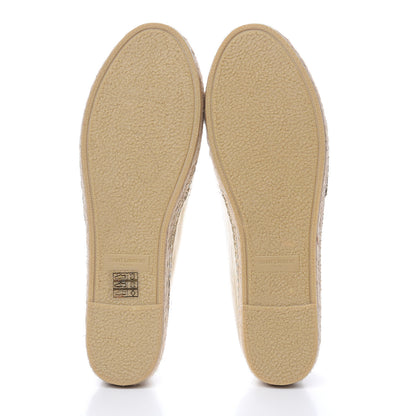 Saint Laurent Metallic Lambskin Monogram Espadrilles 39.5 Gold 5 of 10