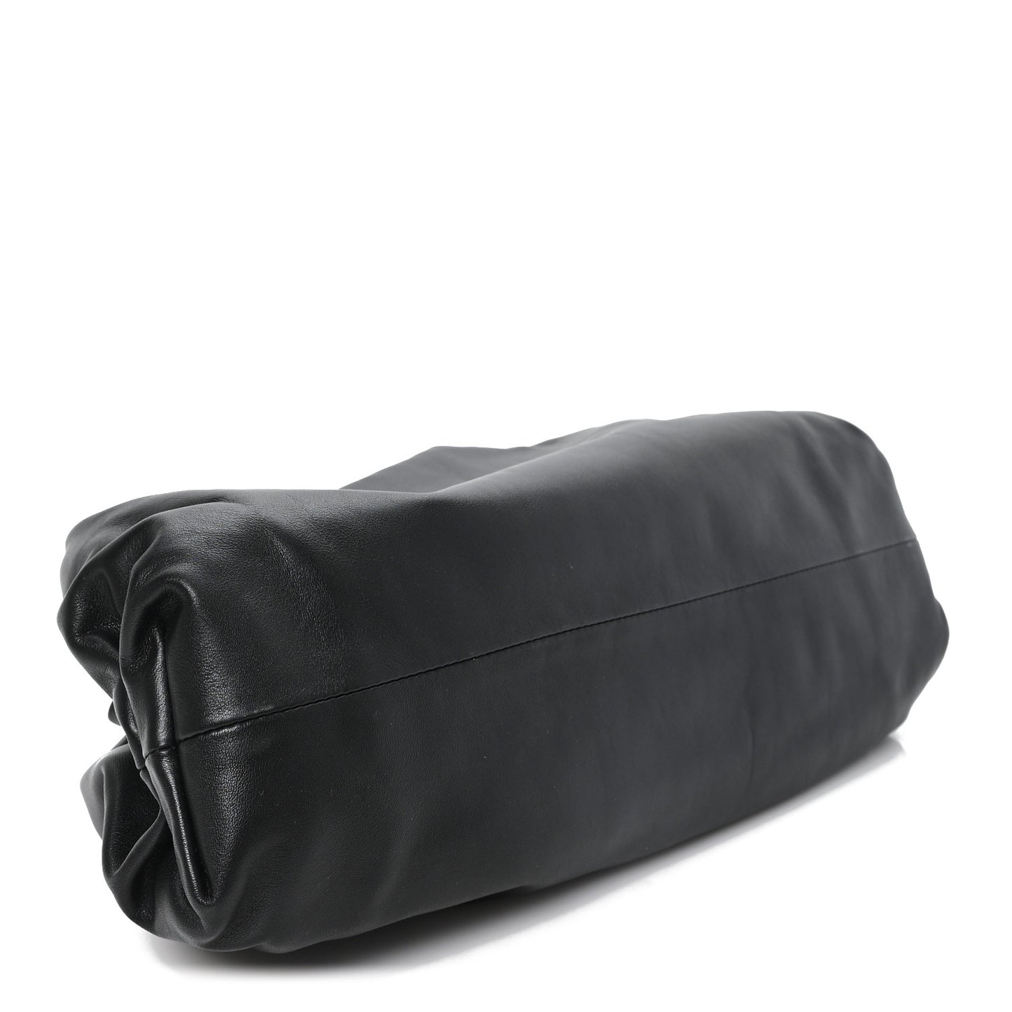 Smooth Butter Calf The Pouch Oversized Clutch Black