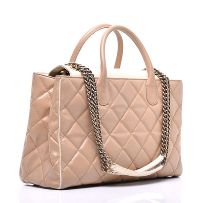 Chanel Lambskin Quilted Small Portobello Tote Beige 4 of 13