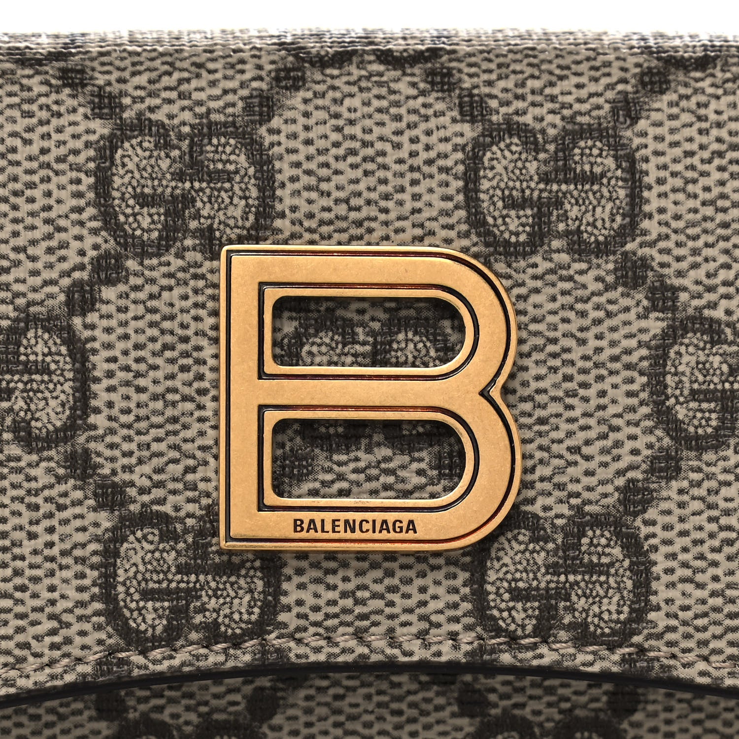 Gucci X BALENCIAGA GG Supreme Monogram Card Case Wallet Beige Ebony 8 of 11