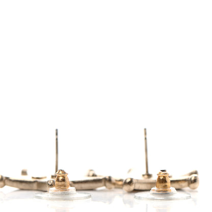 Chanel Metal Paris Dallas Star Stud Earrings Gold 3 of 4