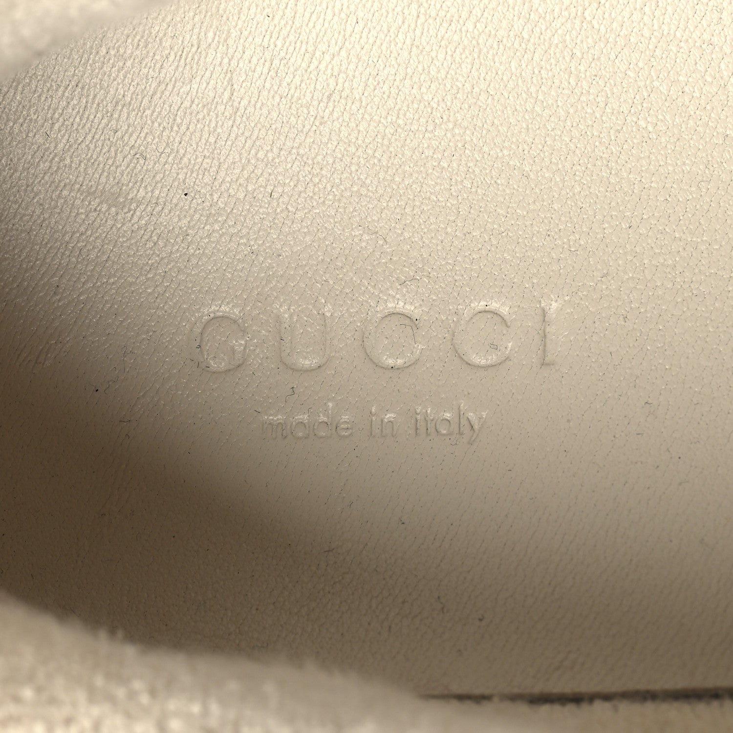 Gucci Calfskin GG Supreme Crystals Web Screener Sneakers 36 Beige Ebony Wild Rose 9 of 9